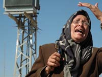 A Palestinian woman at Masha